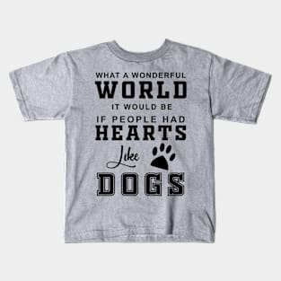 dogs hearts Kids T-Shirt